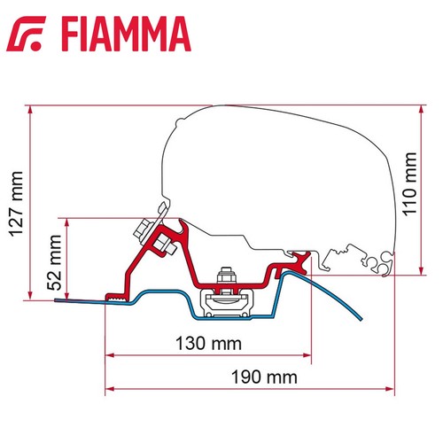 Fiamma f65 f80 - f80, bracket