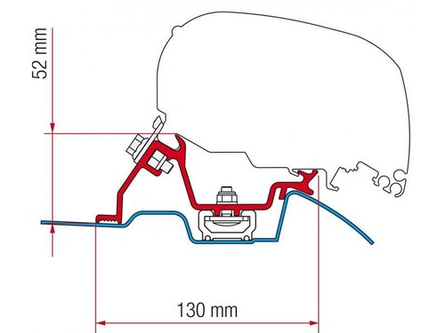 Fiamma awning adapter brackets - adapter,