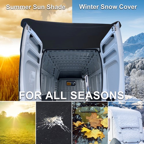 Van rear barn door awning - rear,